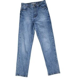 Zara Light Wash Jeans Size 4 Classic Slim Straight 90s Inspired High Rise